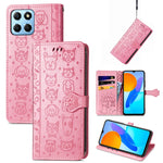 Simpatica custodia per telefono in pelle goffrata con gatto e cane, For Honor X8 5G, For Infinix Note 11, For Xiaomi Poco M5