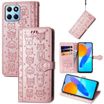 Simpatica custodia per telefono in pelle goffrata con gatto e cane, For Honor X8 5G, For Infinix Note 11, For Xiaomi Poco M5