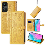 Simpatica custodia per telefono in pelle goffrata con gatto e cane, For Honor X8 5G, For Infinix Note 11, For Xiaomi Poco M5