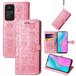 Simpatica custodia per telefono in pelle goffrata con gatto e cane, For Honor X8 5G, For Infinix Note 11, For Xiaomi Poco M5