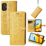 Simpatica custodia per telefono in pelle goffrata con gatto e cane, For Honor X8 5G, For Infinix Note 11, For Xiaomi Poco M5