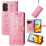 Simpatica custodia per telefono in pelle goffrata con gatto e cane, For Honor X8 5G, For Infinix Note 11, For Xiaomi Poco M5