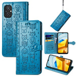 Simpatica custodia per telefono in pelle goffrata con gatto e cane, For Honor X8 5G, For Infinix Note 11, For Xiaomi Poco M5