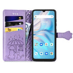 Simpatica custodia per telefono in pelle goffrata con gatto e cane, For UMIDIGI A13S, For vivo T2X, For ZTE Blade A72 4G