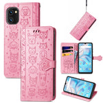 Simpatica custodia per telefono in pelle goffrata con gatto e cane, For UMIDIGI A13S, For vivo T2X, For ZTE Blade A72 4G