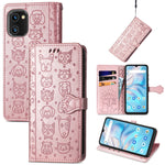 Simpatica custodia per telefono in pelle goffrata con gatto e cane, For UMIDIGI A13S, For vivo T2X, For ZTE Blade A72 4G