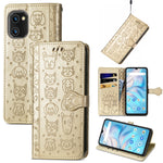 Simpatica custodia per telefono in pelle goffrata con gatto e cane, For UMIDIGI A13S, For vivo T2X, For ZTE Blade A72 4G