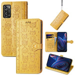 Simpatica custodia per telefono in pelle goffrata con gatto e cane, For UMIDIGI A13S, For vivo T2X, For ZTE Blade A72 4G