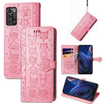 Simpatica custodia per telefono in pelle goffrata con gatto e cane, For UMIDIGI A13S, For vivo T2X, For ZTE Blade A72 4G