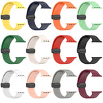 Cinturino per orologio in silicone liscio con fibbia nera magnetica, For Apple Watch Ultra 49mm, For Apple Watch Series 8&7 45mm