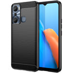 Per Infinix Hot 20i Custodia per telefono TPU in fibra di carbonio con trama spazzolata, For Infinix Hot 20i