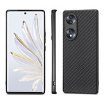 Cover posteriore in pelle con texture in fibra di carbonio, For Honor 70, For Huawei Nova Y90, For vivo Y35, For Samsung Galaxy A50