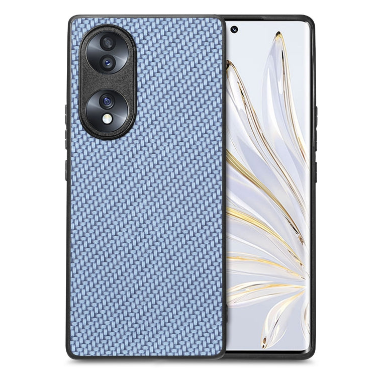 Cover posteriore in pelle con texture in fibra di carbonio, For Honor 70, For Huawei Nova Y90, For vivo Y35, For Samsung Galaxy A50
