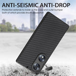 Cover posteriore in pelle con texture in fibra di carbonio, For Honor 70, For Huawei Nova Y90, For vivo Y35, For Samsung Galaxy A50
