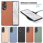 Cover posteriore in pelle con texture in fibra di carbonio, For Honor 70, For Huawei Nova Y90, For vivo Y35, For Samsung Galaxy A50