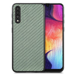 Cover posteriore in pelle con texture in fibra di carbonio, For Honor 70, For Huawei Nova Y90, For vivo Y35, For Samsung Galaxy A50
