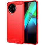 Custodia per telefono TPU in fibra di carbonio con trama spazzolata, For Infinix Note 12 2023, For Infinix Note 12 Pro