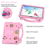 Custodia per tablet antiurto EVA per bambini con cavalletto, For Huawei MatePad T10S 10.1 / T10 9.7, For Huawei Enjoy Tablet 2 10.1
