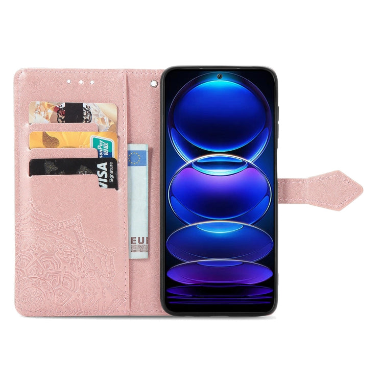 Custodia per telefono in pelle goffrata fiore mandala, For Xiaomi 13, For Xiaomi Redmi Note 12 5G, For Xiaomi Redmi Note 12 Pro 5G, For Xiaomi Redmi Note 12 Pro+ China, For Xiaomi 13 Pro, For Xiaomi Redmi Note 12 Discovery                              ...