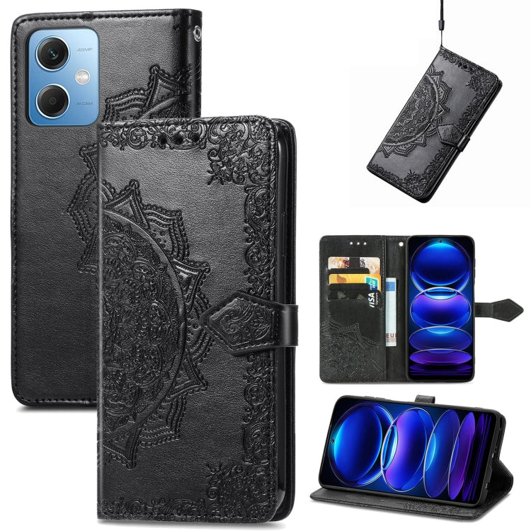 Custodia per telefono in pelle goffrata fiore mandala, For Xiaomi 13, For Xiaomi Redmi Note 12 5G, For Xiaomi Redmi Note 12 Pro 5G, For Xiaomi Redmi Note 12 Pro+ China, For Xiaomi 13 Pro, For Xiaomi Redmi Note 12 Discovery                              ...