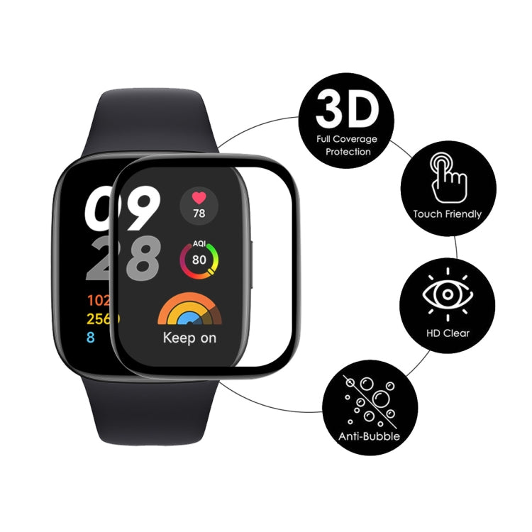 Per Redmi Watch 3 ENKAY 3D Full Coverage Soft PC Edge + PMMA HD Screen Protector Film, 1 PCS, 2 PCS, 5 PCS, 10 PCS