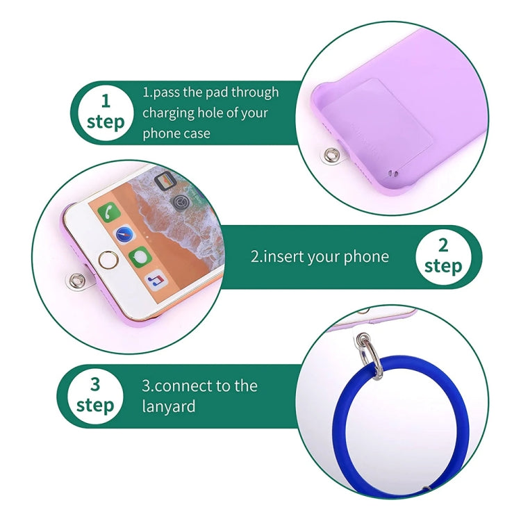 JUNSUNMAY Braccialetto in silicone per cellulare Cordino per cordino Corda da polso anti-smarrimento universale per custodia del telefono