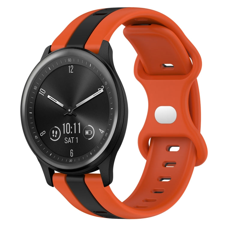 Cinturino in silicone bicolore 20 mm per Garmin Venu 2 Plus