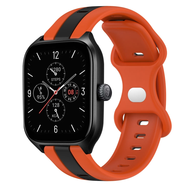 Cinturino in silicone bicolore con fibbia a farfalla da 20 mm, For Amazfit GTS 4, For Amazfit GTS 3