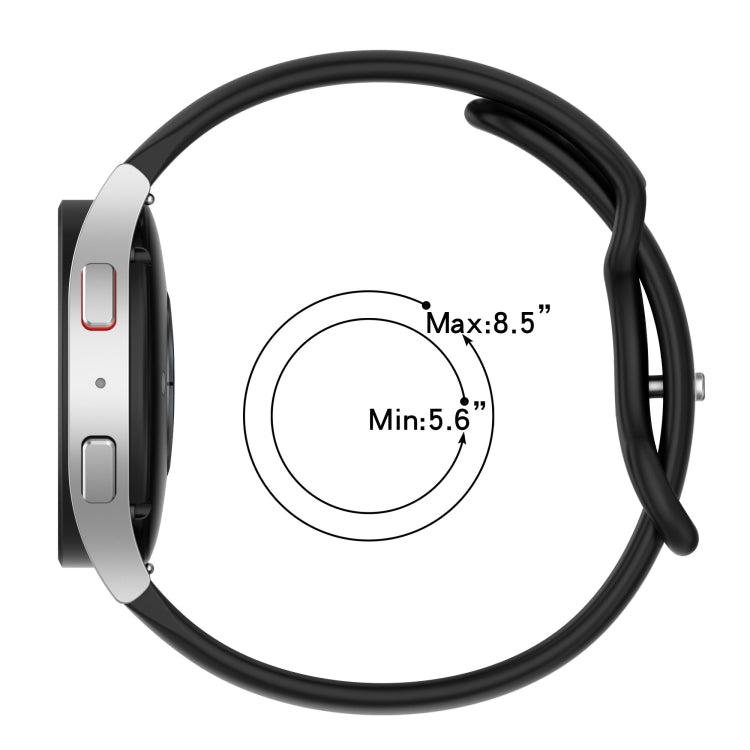 Cinturino in silicone bicolore con fibbia a farfalla da 20 mm, For Amazfit Pop