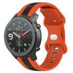 Cinturino in silicone bicolore con fibbia a farfalla da 22 mm, For Amazfit GTR 47mm