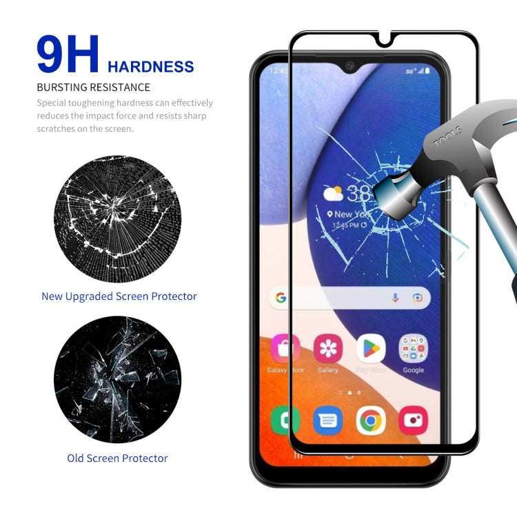 Per Samsung Galaxy A14 5G ENKAY Hat-Prince Full Glue 0.26mm 9H 2.5D Vetro temperato Full Film, For Samsung Galaxy A14 5G(1pcs), For Samsung Galaxy A14 5G(2pcs), For Samsung Galaxy A14 5G(5pcs), For Samsung Galaxy A14 5G(10pcs)