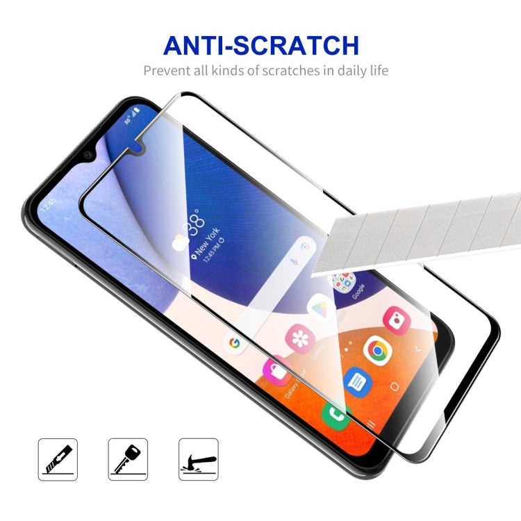 Per Samsung Galaxy A14 5G ENKAY Hat-Prince Full Glue 0.26mm 9H 2.5D Vetro temperato Full Film, For Samsung Galaxy A14 5G(1pcs), For Samsung Galaxy A14 5G(2pcs), For Samsung Galaxy A14 5G(5pcs), For Samsung Galaxy A14 5G(10pcs)