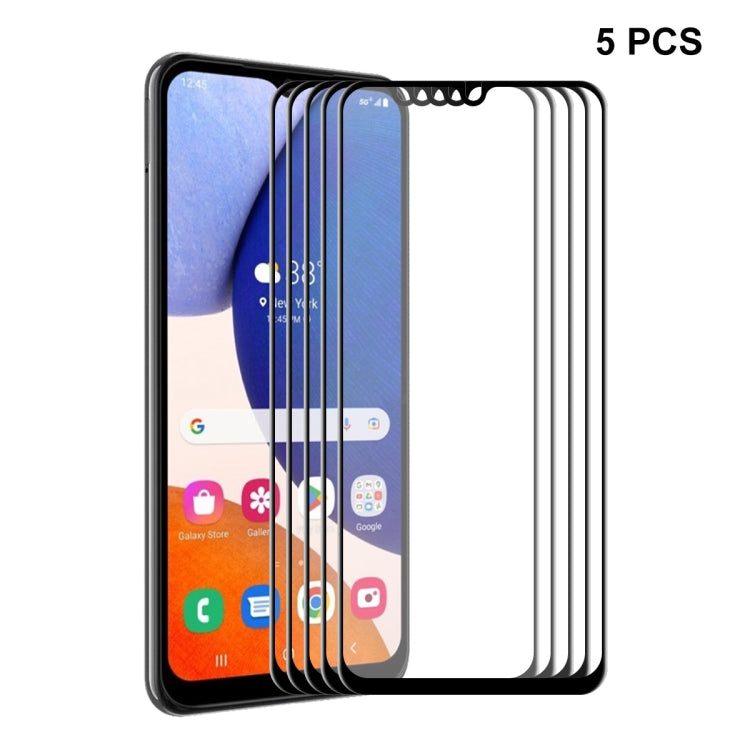 Per Samsung Galaxy A14 5G ENKAY Hat-Prince 6D Full Glue Vetro temperato Full Film, For Samsung Galaxy A14 5G(1pc), For Samsung Galaxy A14 5G(2pcs), For Samsung Galaxy A14 5G(5pcs)