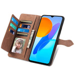 Custodia per telefono in pelle antiurto con fiore in rilievo, For Honor X8 5G, For OPPO A17, For OPPO Reno8, For Xiaomi Poco M5