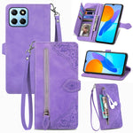Custodia per telefono in pelle antiurto con fiore in rilievo, For Honor X8 5G, For OPPO A17, For OPPO Reno8, For Xiaomi Poco M5