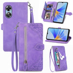 Custodia per telefono in pelle antiurto con fiore in rilievo, For Honor X8 5G, For OPPO A17, For OPPO Reno8, For Xiaomi Poco M5