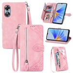 Custodia per telefono in pelle antiurto con fiore in rilievo, For Honor X8 5G, For OPPO A17, For OPPO Reno8, For Xiaomi Poco M5