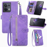 Custodia per telefono in pelle antiurto con fiore in rilievo, For Honor X8 5G, For OPPO A17, For OPPO Reno8, For Xiaomi Poco M5