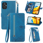 Custodia per telefono in pelle antiurto con fiore in rilievo, For Honor X8 5G, For OPPO A17, For OPPO Reno8, For Xiaomi Poco M5