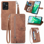 Custodia per telefono in pelle antiurto con fiore in rilievo, For vivo iQOO 10, For vivo T2X 5G, For ZTE Blade A72 4G, For Huawei Mate 50 Pro