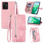 Custodia per telefono in pelle antiurto con fiore in rilievo, For vivo iQOO 10, For vivo T2X 5G, For ZTE Blade A72 4G, For Huawei Mate 50 Pro