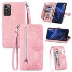 Custodia per telefono in pelle antiurto con fiore in rilievo, For vivo iQOO 10, For vivo T2X 5G, For ZTE Blade A72 4G, For Huawei Mate 50 Pro