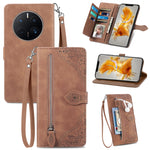 Custodia per telefono in pelle antiurto con fiore in rilievo, For vivo iQOO 10, For vivo T2X 5G, For ZTE Blade A72 4G, For Huawei Mate 50 Pro
