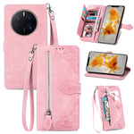 Custodia per telefono in pelle antiurto con fiore in rilievo, For vivo iQOO 10, For vivo T2X 5G, For ZTE Blade A72 4G, For Huawei Mate 50 Pro