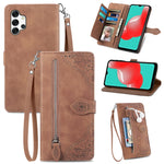 Custodia per telefono in pelle antiurto con fiore in rilievo, For  Samsung Galaxy A32 5G, For Xiaomi Redmi K50 Ultra