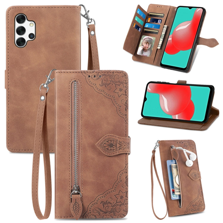 Custodia per telefono in pelle antiurto con fiore in rilievo, For  Samsung Galaxy A32 5G, For Xiaomi Redmi K50 Ultra