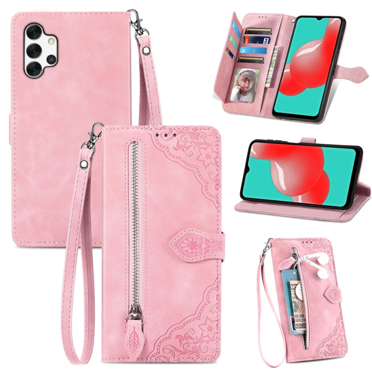 Custodia per telefono in pelle antiurto con fiore in rilievo, For  Samsung Galaxy A32 5G, For Xiaomi Redmi K50 Ultra