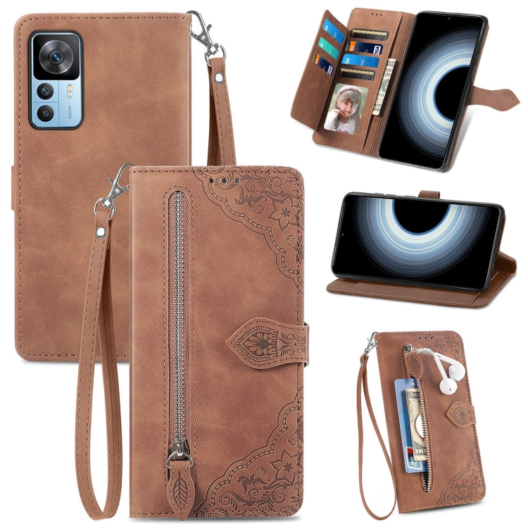 Custodia per telefono in pelle antiurto con fiore in rilievo, For  Samsung Galaxy A32 5G, For Xiaomi Redmi K50 Ultra