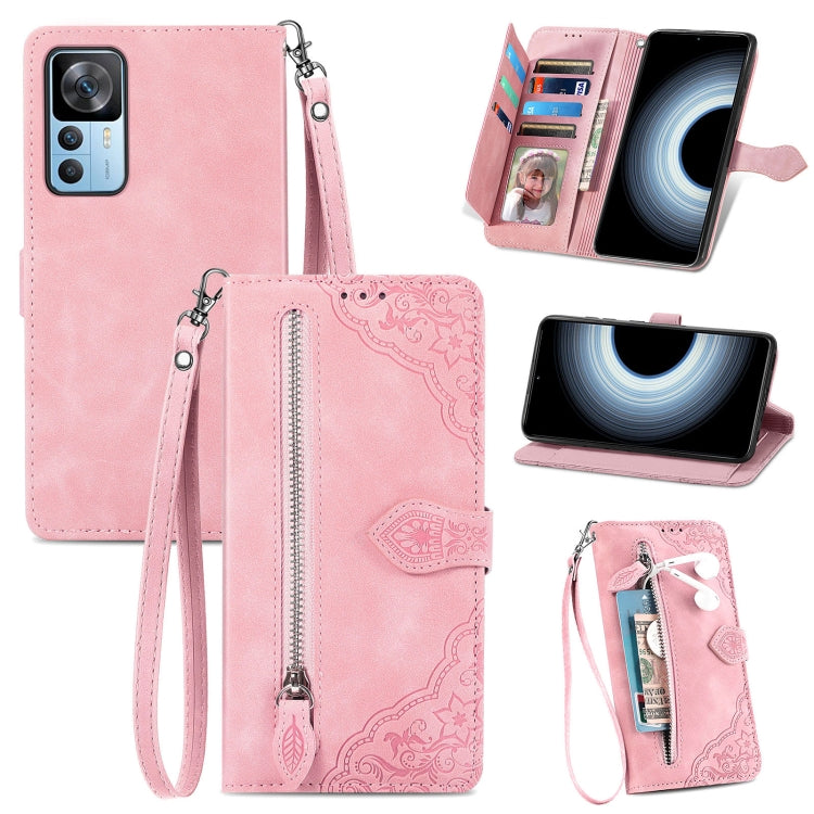 Custodia per telefono in pelle antiurto con fiore in rilievo, For  Samsung Galaxy A32 5G, For Xiaomi Redmi K50 Ultra