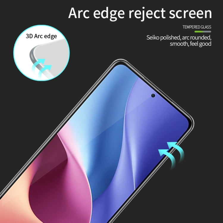 Pellicola in vetro temperato con schermo curvo antideflagrante MOFI 9H 3D, For Xiaomi Redmi K60 / K60 Pro, For Xiaomi Redmi 12C, For Honor 80 GT